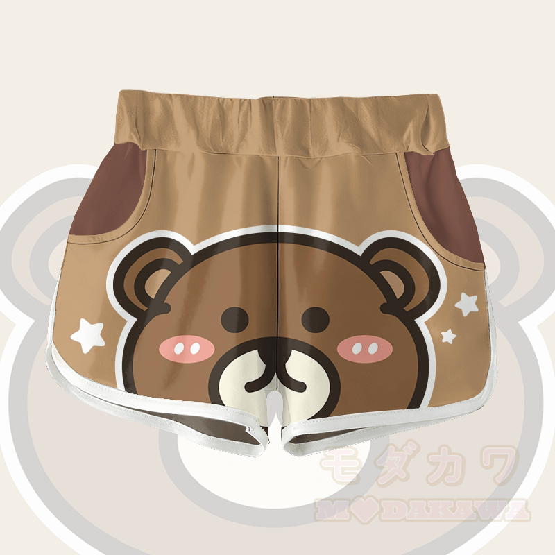 ベアスターグラフィックModakawaショーツ - 茶色 - 5XL - image 1