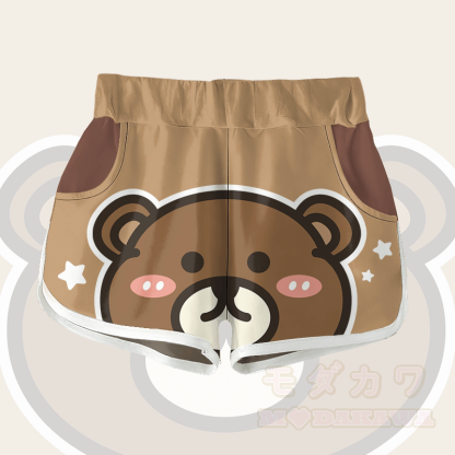 ベアスターグラフィックModakawaショーツ - 茶色 - 5XL - image 1