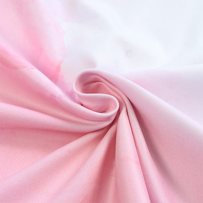 フラワーグラデーションレタープリントModakawaTシャツ - image 5