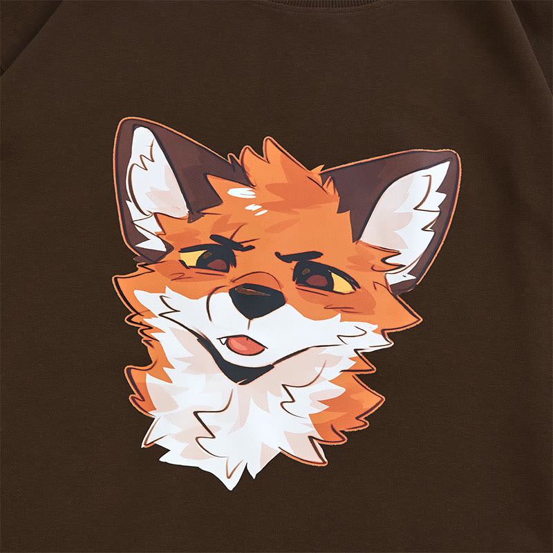 MODAKAWA X atka スクインティフォックスグラフィックラウンドカラースウェットシャツ - image 2