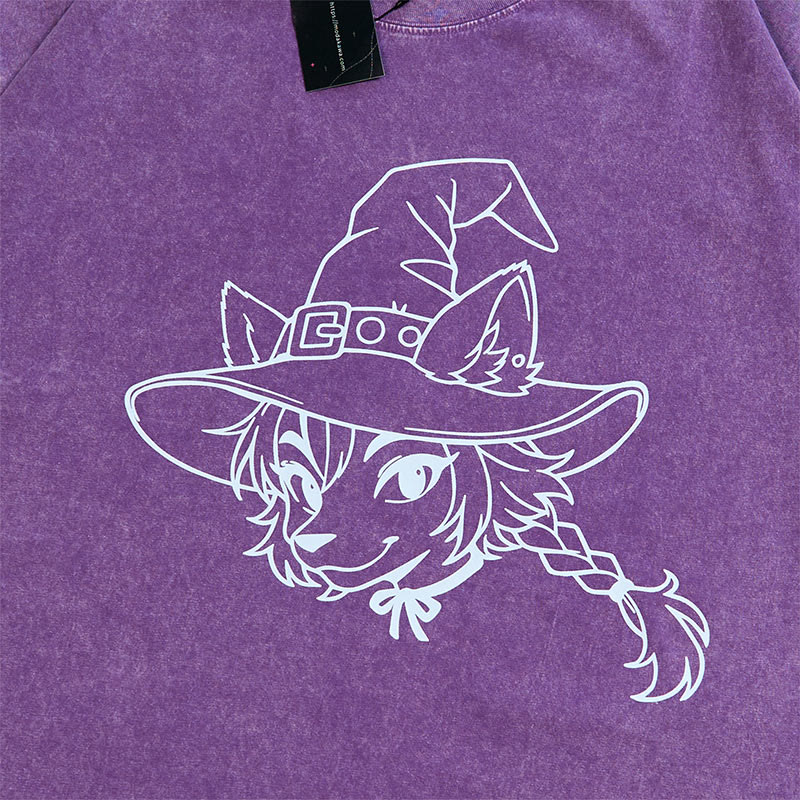 フォックスグラフィック ユニセックス ヴィンテージ ウォッシュド Tシャツ - image 2