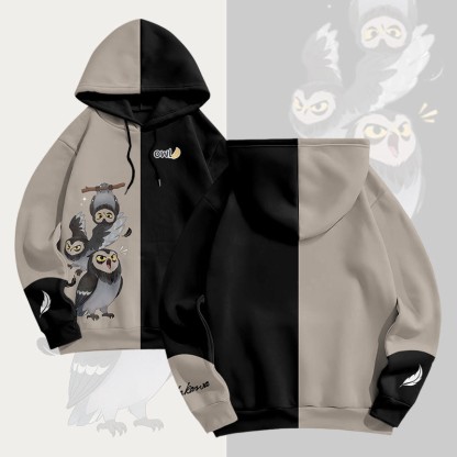 MODAKAWA フクロウグラフィック オールオーバープリント プルオーバーパーカー - Camel - 6XL - image 2