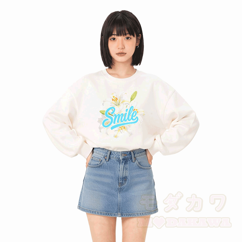 SMILE リリー グラフィックModakawaシャツ - image 2