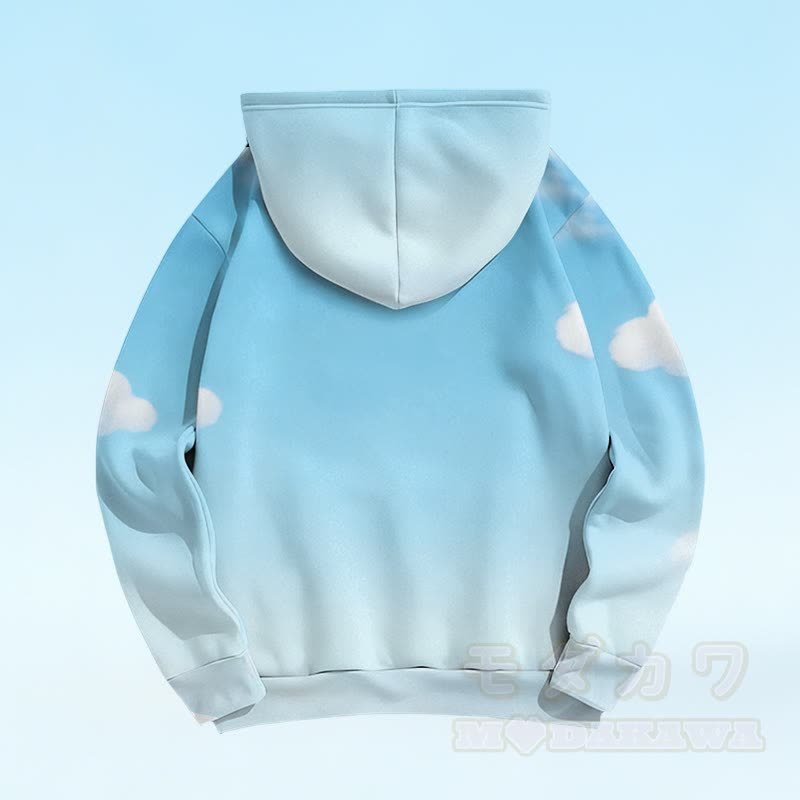 カピバラの花柄グラフィックModakawaプルオーバーパーカー - image 2