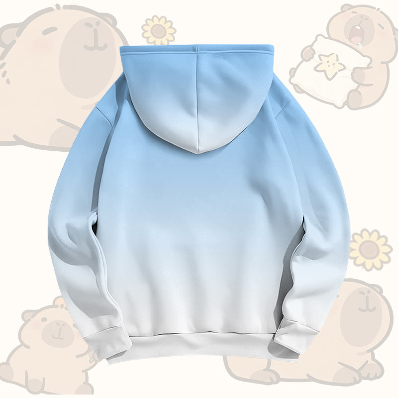 カピバラスタックグラフィックModakawaプルオーバーパーカー - image 7