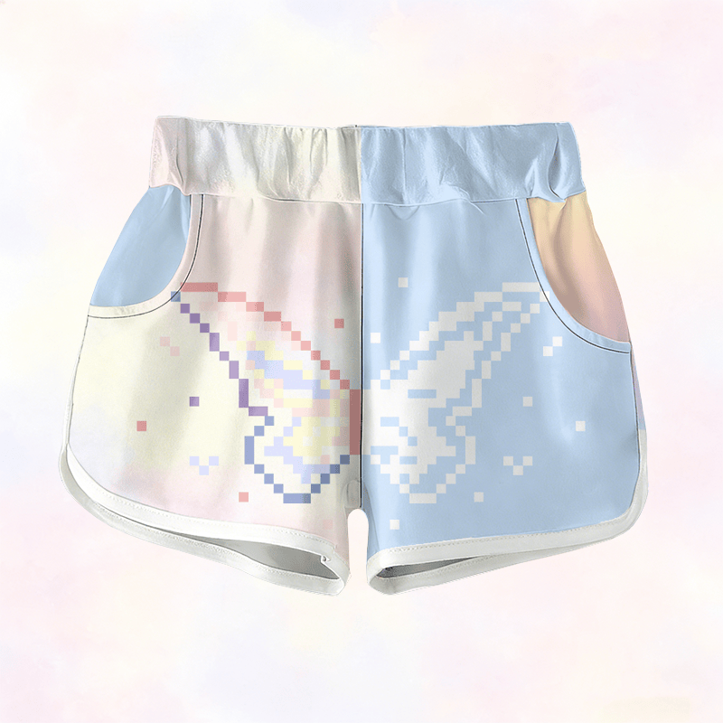 バタフライグラフィックModakawaショーツ - Multicolor - 5XL - image 1
