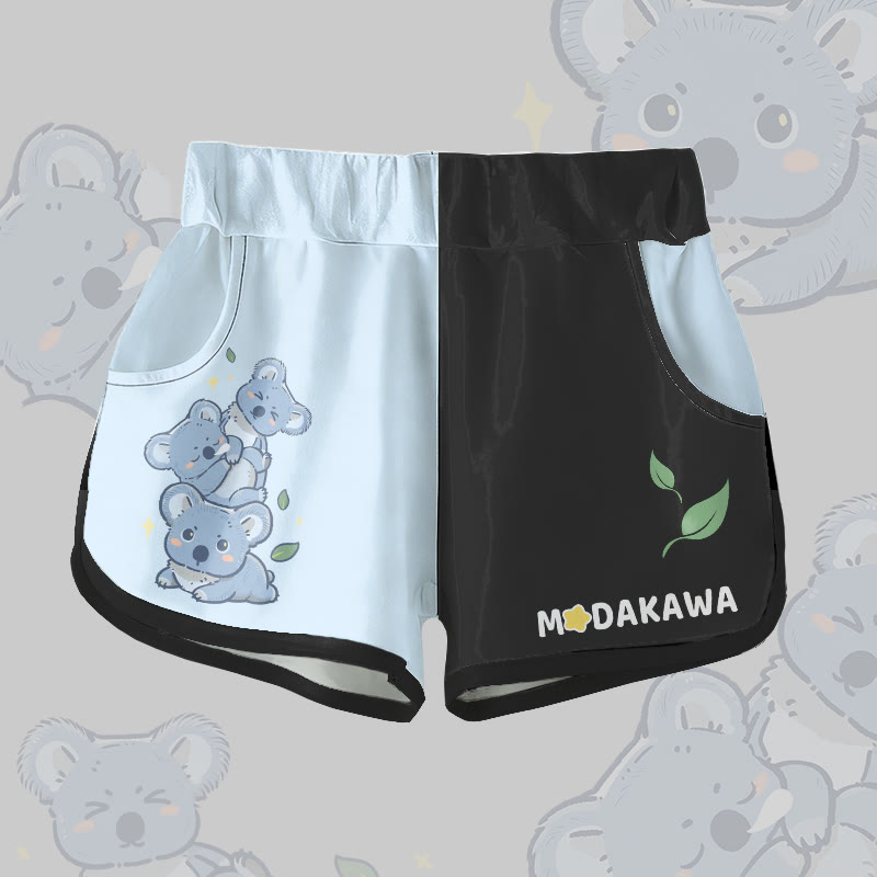 コアラグラフィックModakawaショーツ - Blue & Black - 5XL - image 2