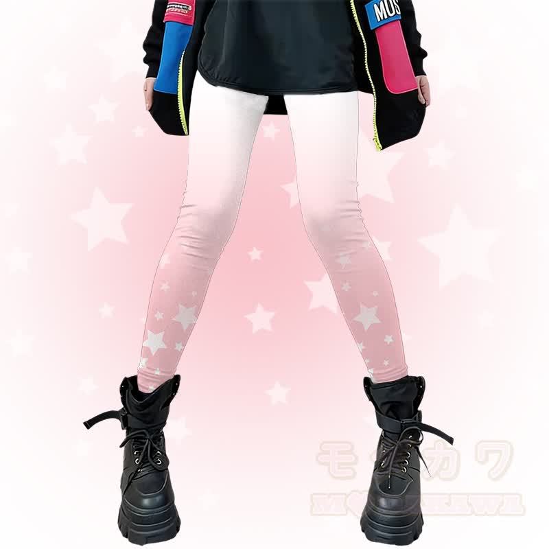 スターグラフィックModakawaグラデーションストレッチレギンス - ピンク - 4XL - image 1