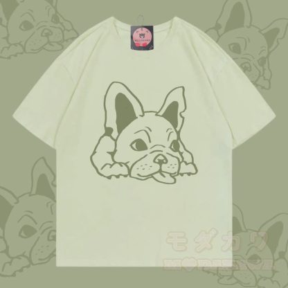 パピーグラフィックModakawa100%綿Tシャツ - ミルキーグリーン - 5XL - image 2