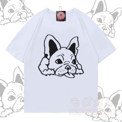 パピーグラフィックModakawa100%綿Tシャツ - 白 - 5XL - image 1