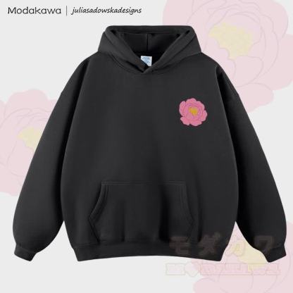 MODAKAWA × juliasadowskadesigns 牡丹柄ルーズパーカー - 黒 - 2XL - image 2