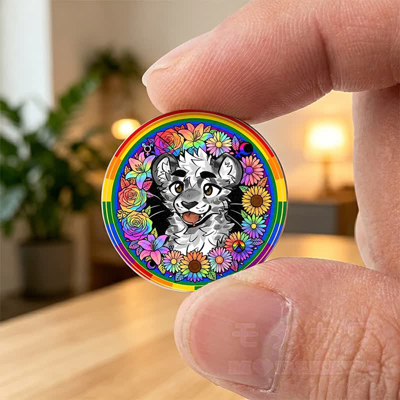 MODAKAWA × atka レインボーカット タイガーフォックス キーホルダー ポケットハグ 誕生日プレゼント - image 1