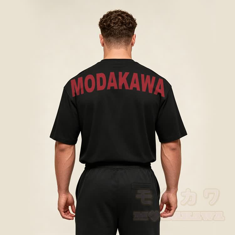 MODAKAWA × popipeko パピー グラフィック オーバーサイズ綿ドロップショルダー Tシャツ - image 1