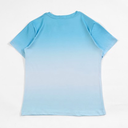 グラデーションスタックシャークグラフィックTシャツ - image 3