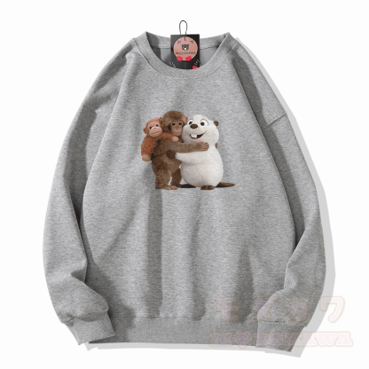 PUNCH モンキー フグ グラフィックModakawaスウェットシャツ - グレー - 5XL - image 4