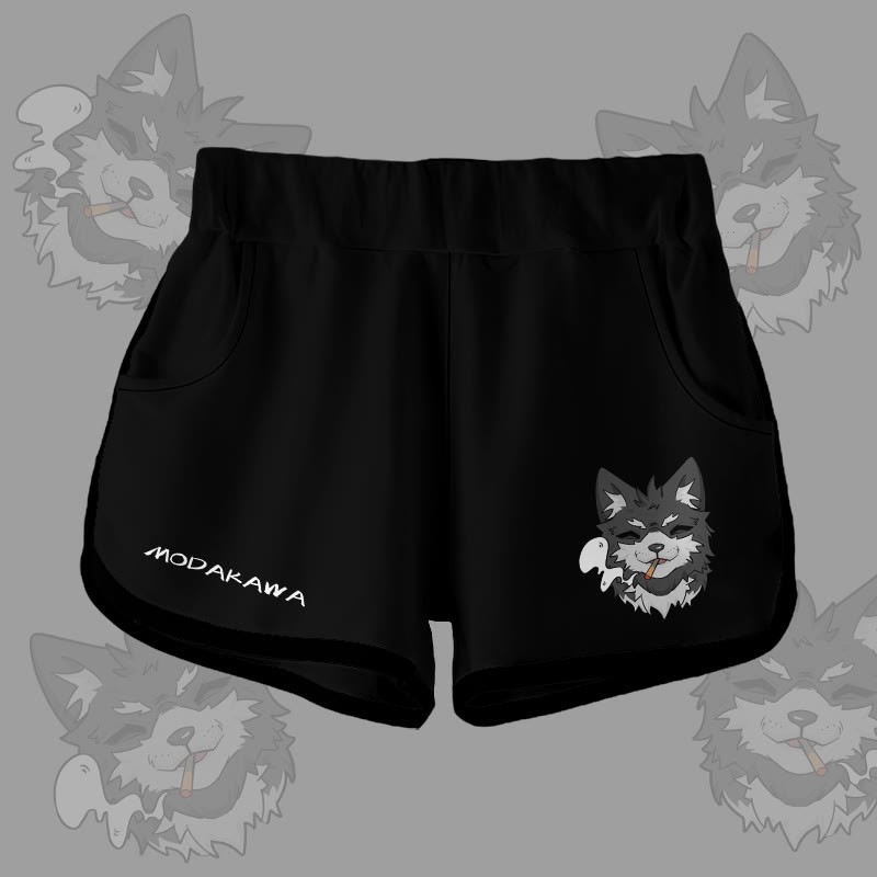MODAKAWA グラデーションスモーキングパピーグラフィックショーツ - Black - 5XL - image 5