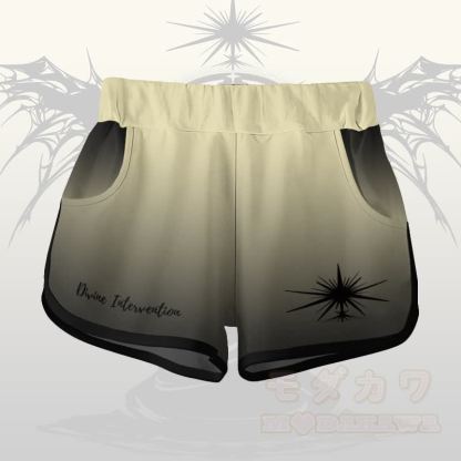 DIVINE INTERVENTION エンジェルグラフィックグラデーションTシャツショーツModakawaマッチングアウトフィット - アプリコットショーツ - 5XL - image 8