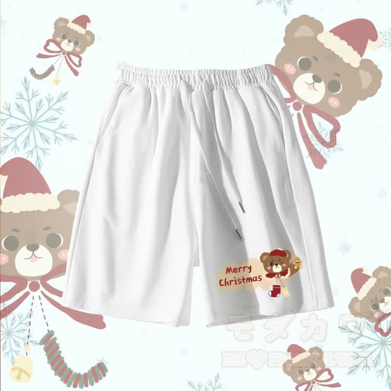MODAKAWA クリスマスベア グラフィックショーツ - 白 - 5XL - image 4
