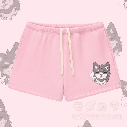 MODAKAWA スモーキングパピー グラフィック 厚手裏起毛ショーツ - ピンク - L - image 5