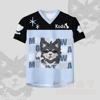 KODA スモーキングパピーナンバーグラフィックModakawaヴィンテージメッシュジャージーTシャツ - image 3