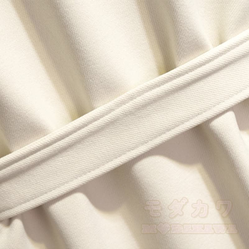 襟付きベルト付きパッド入りコート - image 6