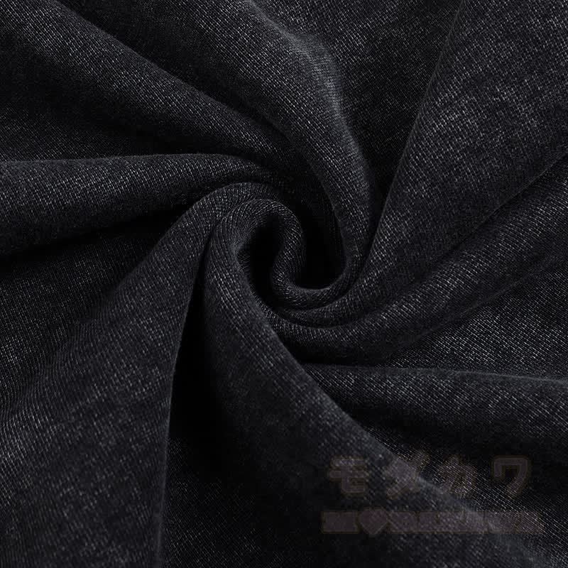 MODAKAWA 缶を持った猫のグラフィック ヴィンテージウォッシュ加工 アジャスタブルヘムパンツ - image 5