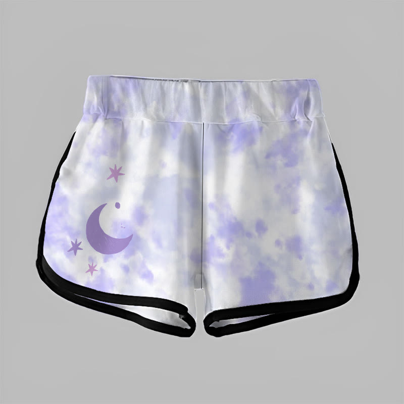  グラデーションムーンレタープリントModakawaショートパンツ - image 4