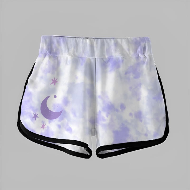  グラデーションムーンレタープリントModakawaショートパンツ - image 4