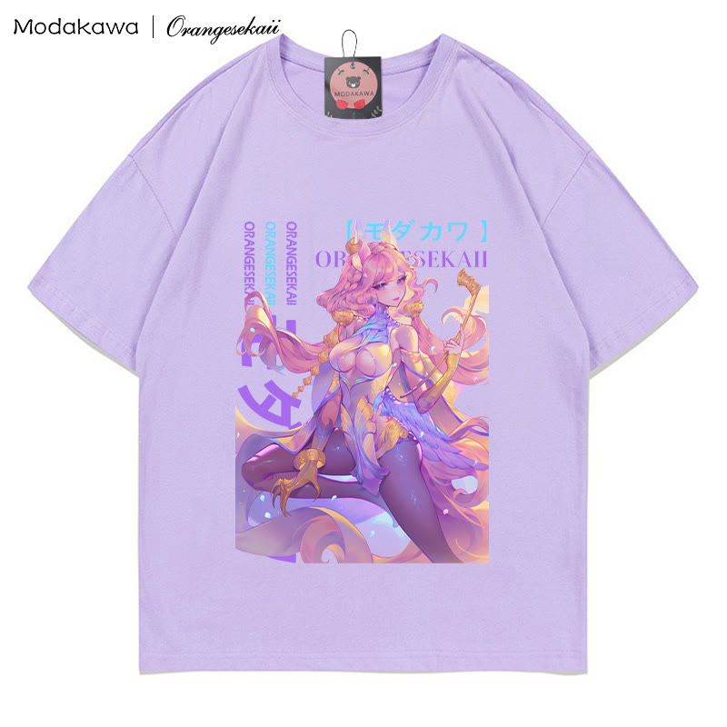 MODAKAWA × orangesekaii ヴァインプリントTシャツ - Purple - 5XL - image 4