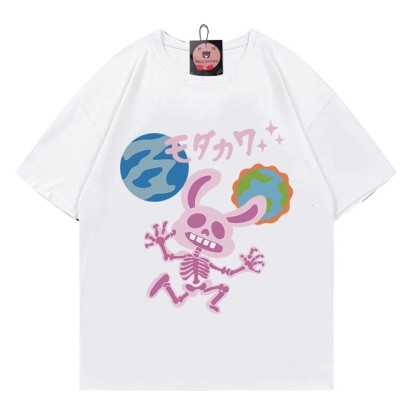 X-Ray Bunny Planet レタープリント MODAKAWA Tシャツ - White - 5XL - image 3