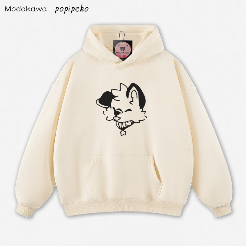 MODAKAWA × popipeko パピープリント ルーズパーカー - Apricot - 5XL - image 4