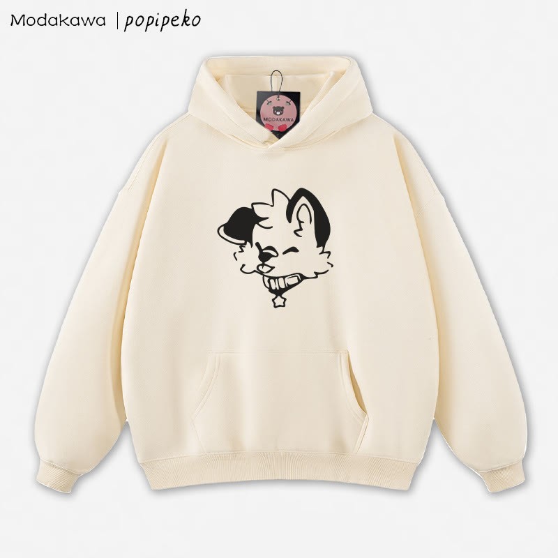 MODAKAWA × popipeko パピープリント ルーズパーカー - Apricot - 5XL - image 4