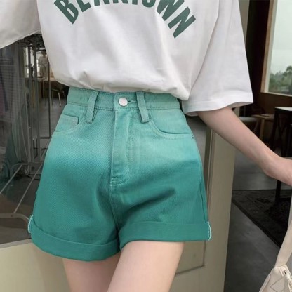 グラデーションポケットデニムカジュアルショーツ - image 3