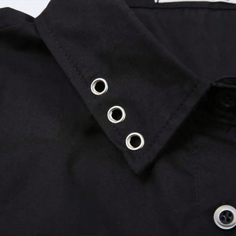 ポケットラペルタイTシャツイレギュラーレースアップスリップドレス2点セット - image 7