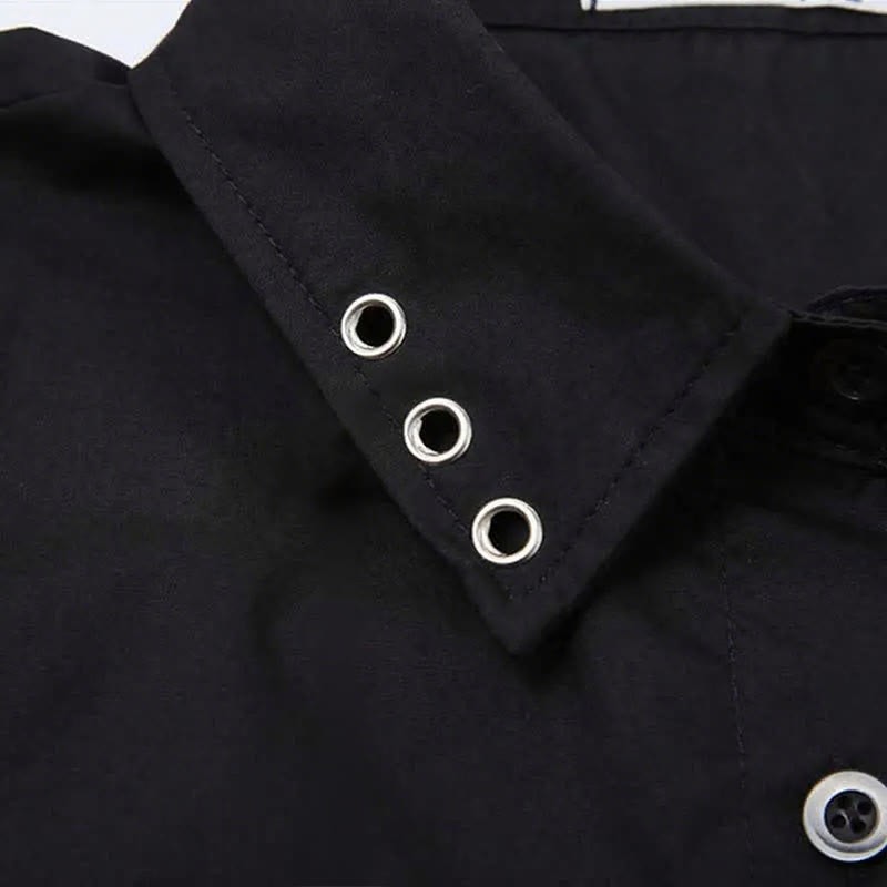 ポケットラペルタイTシャツイレギュラーレースアップスリップドレス2点セット - image 7