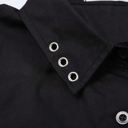 ポケットラペルタイTシャツイレギュラーレースアップスリップドレス2点セット - image 7