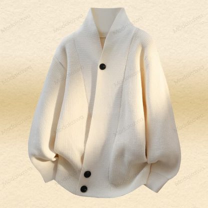 ニットカーディガン セーター コーデュロイパンツ ツーピース - アプリコットセーター - 4XL - image 8