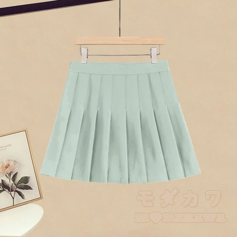 イレギュラーTシャツとプリーツスカートのコーディネート - image 3