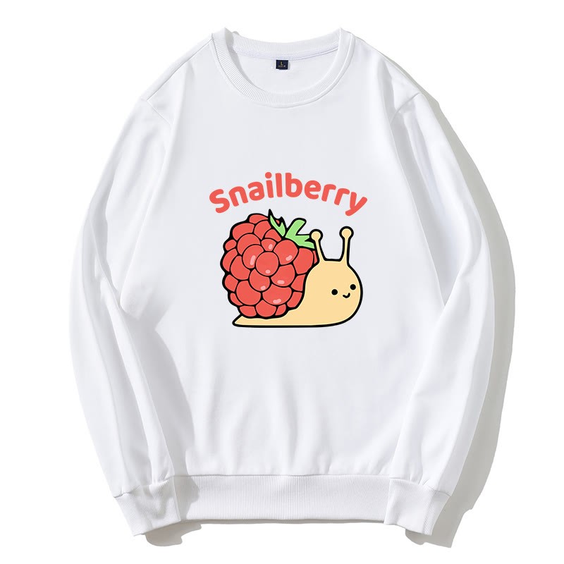SNAILBERRY スネイルベリー グラフィック ラウンドカラー スウェットシャツ - 白 - 5XL - image 5
