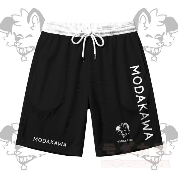 MODAKAWA × popipeko パピー柄 スポーツ ノースリーブ 速乾タンクトップ ショートパンツ セットアップ - 黒のショートパンツ - 5XL - image 8