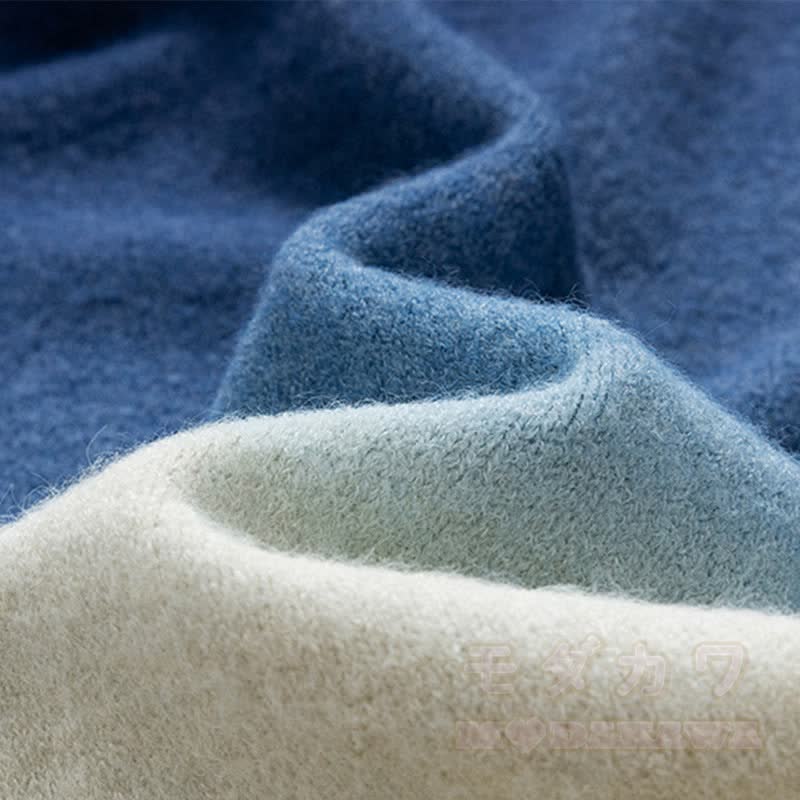 グラデーションニットセーター コーデュロイパンツ ツーピース - image 13