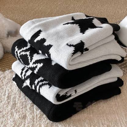 キティフラワーニットリバーシブルレッグウォーマー - image 7