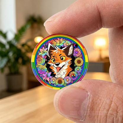 MODAKAWA × atka レインボーフォックス シーイングキーホルダー ポケットハグ 誕生日プレゼント - image 3