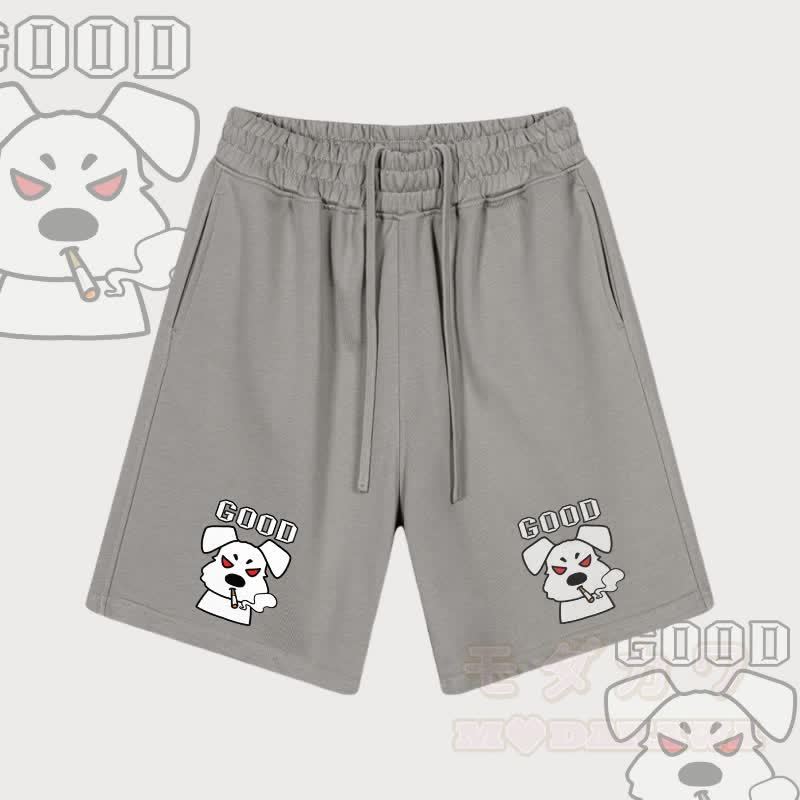 MODAKAWA GOOD スモーキングパピー グラフィック ドローストリングショーツ - グレー - 2XL - image 3