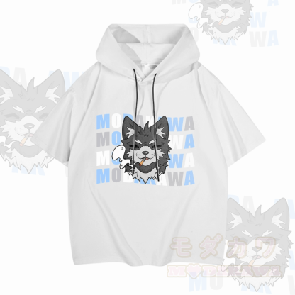 MODAKAWA コーダ・スモーキング・パピー グラフィック 半袖パーカー - 白 - 3XL - image 3