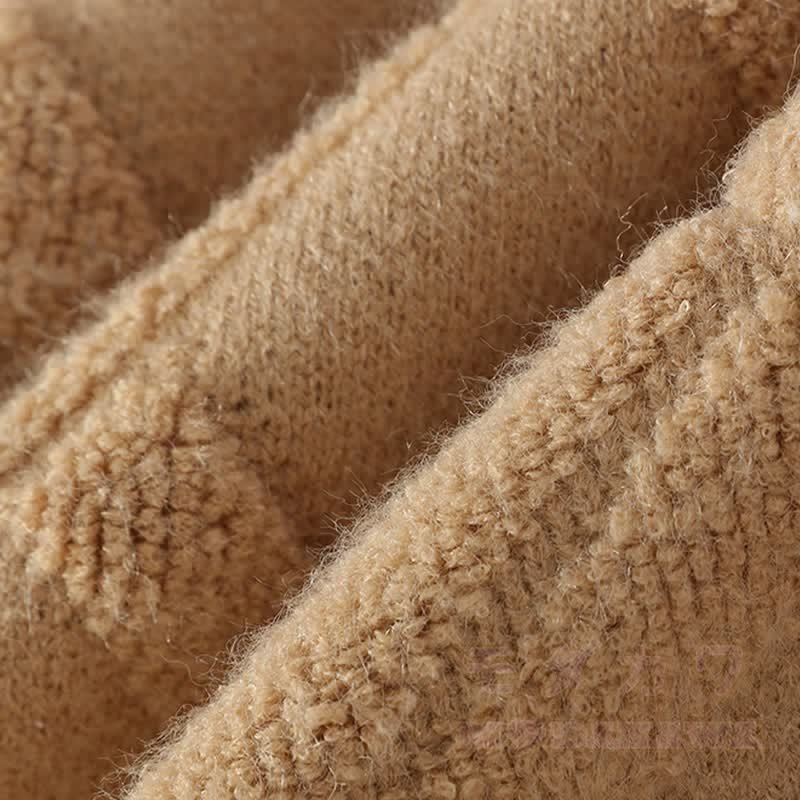 フェイクレイヤードニットセーター コーデュロイパンツ ツーピース - image 11