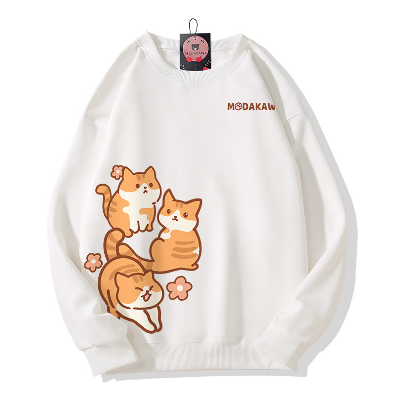 キティグラフィック MODAKAWA スウェットシャツ - White - 5XL - image 5