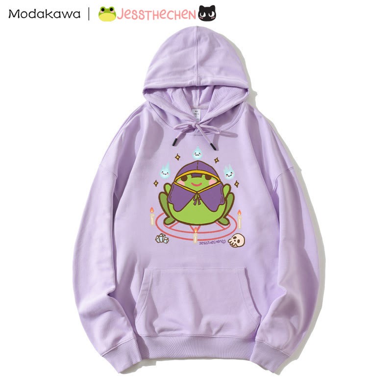 ウィザードフロッググラフィックパーカー - Purple - 5XL - image 4