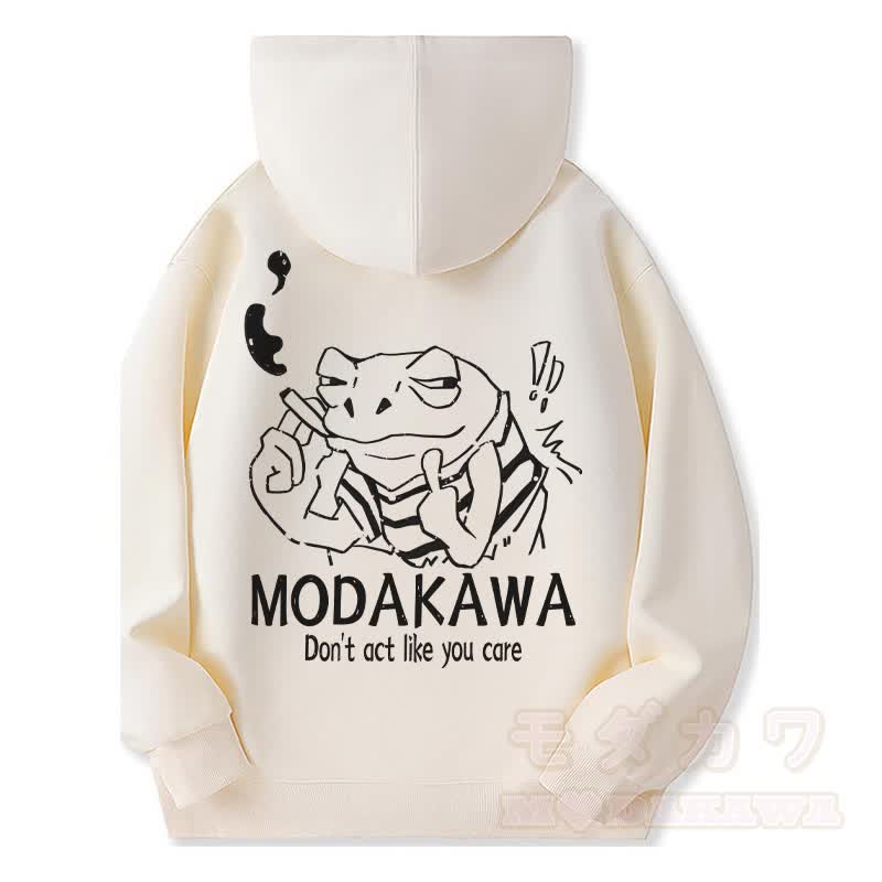 MODAKAWA MEH グランピー・スモーキング・フロッグ グラフィック フリース 裏地 ジップアップ パーカー スウェットシャツ - ベージュ - 5XL - image 4