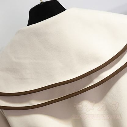 襟付きベルト付きパッド入りコート - image 4